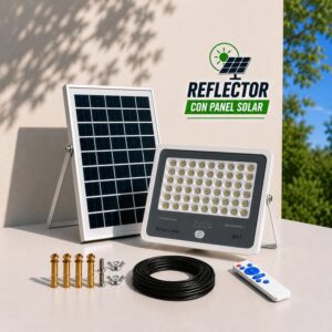 REFLECTOR CON PANEL SOLAR