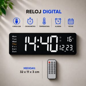 RELOJ DIGITAL MULTIFUNCIÓN