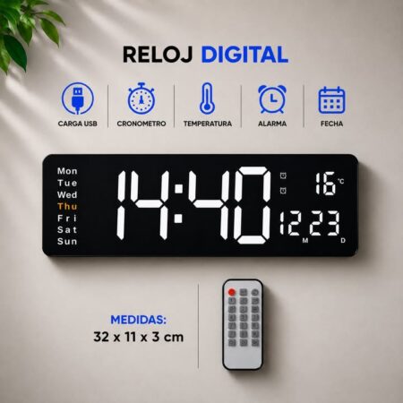 RELOJ DIGITAL MULTIFUNCIÓN