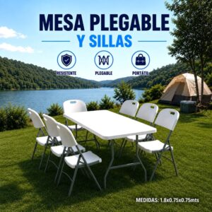 MESA Y SILLA PLEGABLE