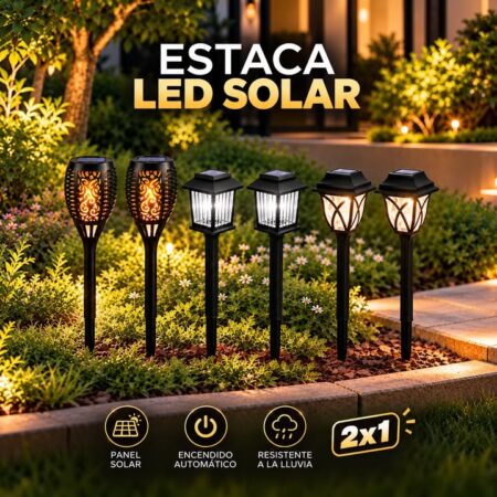 2x1 - ESTACA LED SOLAR